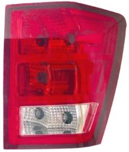 2005, 2006 Jeep Grand Cherokee Tail Light Assembly New Replacement Passenger Side Rear Brake Lamp Stop Lens Cover For 05, 06 Grand Cherokee With Bulbs Sockets Wiring -Replaces Dealer OEM 55156614AF