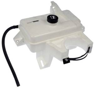 2002, 2003, 2004, 2005, 2006, 2007, 2008, 2009 GMC Envoy Radiator Coolant Reservoir Replacement New Coolant Overflow Tank With Cap 02, 03, 04, 05, 06, 07, 08, 09 Envoy 4.2, 5.3, 6.0 -Replaces Dealer OEM 25870737, 15884833, 25780737