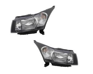2011-2016* Chevy Cruze Front Headlight Lens Cover Assemblies -Driver and Passenger Set 12, 13, 14, 15, 16* Chevy Cruze