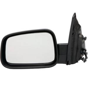2006, 2007, 2008, 2009, 2010, 2011 HHR Exterior Door Mirror Power Electric Mirror Glass New Replacement Black Smooth Mirror Housing Rear View Outside Door Chevy HHR -Replaces Dealer OEM 20923845