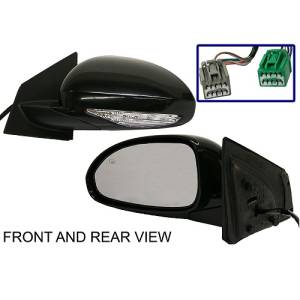2008, 2009, 2010, 2011, 2012 Buick Enclave Mirror New Power Folding Driver Side Door Mirror With Signal And Memory For Rear View Outside Door 08, 09, 10, 11, 12 Enclave -Replaces Dealer OEM 25867058