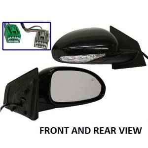 2008, 2009, 2010, 2011, 2012 Buick Enclave Mirror New Power Folding Passenger Side Door Mirror With Signal And Memory For Rear View Outside Door 08, 09, 10, 11, 12 Enclave -Replaces Dealer OEM 25867059