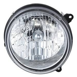 2005 2006 2007 Liberty Front Headlight Lens Cover Assembly -Right Passenger 05, 06, 07 Jeep Liberty Without Leveling Device New Replacement Front Headlamp Lens Cover -Replaces Dealer OEM 55157140AA