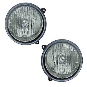 2002-2003* Jeep Liberty Headlight -Pair Headlamp Front Lens Cover Assemblies Built To OEM Specifications