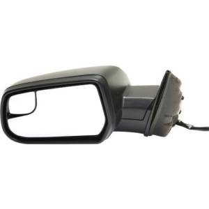 2010-2014 Equinox Side View Door Mirror Power With Spotter Glass Textured -L Driver 10, 11, 12, 13, 14 Chevy Equinox