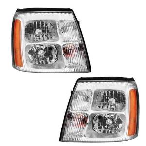 2002 Cadillac Escalade Headlamps New Replacement Set Headlight Lens Assemblies Pair Front Lens Covers For Your 2002 Cadillac Escalade SUV