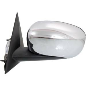 2006, 2007, 2008 Dodge Magnum Side View Door Chrome Mirror New Replacement Driver Side Manual Folding Exterior Outside Mirror Assembly -Replaces Dealer OEM 4806871AL