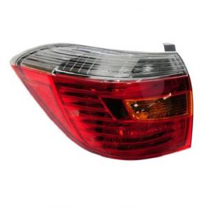 2008, 2009, 2010 Toyota Highlander Tail Light Lens Assembly New Driver Side Brake Lamp Rear Smoked Stop Lens Tail Lamp Cover For Your 08, 09, 10 Highlander SUV -Replaces Dealer OEM 81561-48170