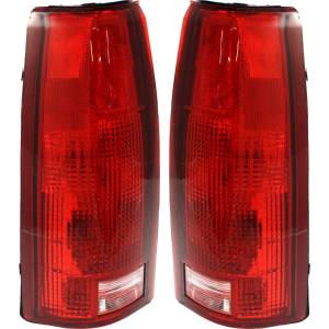 1988-2001* Chevy Truck Rear Tail Lights With Connector and Bulbs -Driver and Passenger Set 88, 89, 90, 91, 92, 93, 94, 95, 96, 97, 98, 99, 00, 01* Chevy Truck