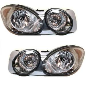 2005-2009 Buick Allure Front Headlight Lens Cover Assemblies -Driver and Passenger Set 05, 06, 07, 08, 09 Buick Allure -Replaces Dealer Number 25942066, 25942064, 25942067, 25942065