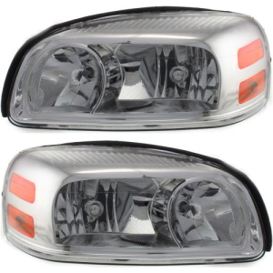 2005-2009 Terraza Front Headlight Lens Cover Assemblies -Driver and Passenger Set 05, 06, 07, 08, 09 Buick Terraza Van -Replaces Dealer OEM Number 25891660, 25891661
