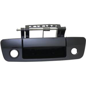 2009, 2010, 2011, 2012 Dodge Ram Truck Tailgate Handle New Paint-able Black Locking Tail Gate Handle Lever -Ram Pickup With Backup Camera 1500, 2500, 3500 -Replaces Dealer OEM 68084284AB-PFM