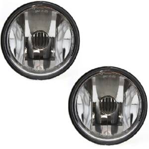 2001, 2002, 2003, 2004, 2005 Pontiac Aztek Fog Lights New SET Driving Lamp Lens Assemblies Front Bumper Mounted Fog Lamp Covers For Your Aztek 01, 02, 03, 04, 05 -Replaces OEM 25735538 