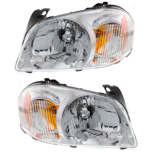 2005-2006 Tribute Front Headlight Lens Cover Assemblies -Driver and Passenger Set 05, 06 Mazda Tribute