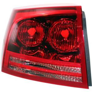 2006 2007 2008 Charger Tail Light Rear Brake Lamp Assembly -Left Driver 06, 07, 08 Dodge Charger Rear Stop Lens Cover Charger R/T, SE, SXT And SRT-8 -Replaces Dealer OEM 5174407AA0