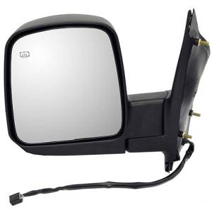 2003, 2004, 2005, 2006, 2007 Chevy Express Van Mirror New Left Driver Electric Mirror With Heat Defrost For Rear View Outside Door Express Van 1500, 2500, 3500 -Replaces Dealer OEM 15937984