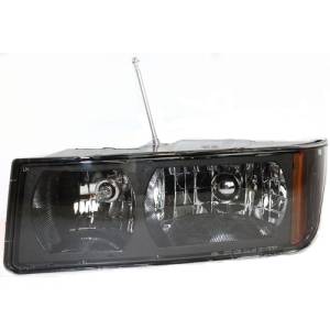 2002*-2006 Avalanche With Cladding Front Headlight Lens Cover Assembly -Left Driver 02, 03, 04, 05, 06 Chevy Avalanche