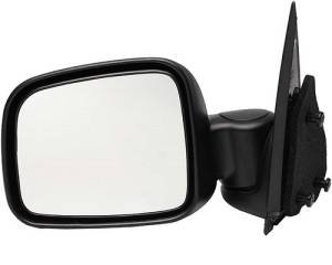 2002, 2003, 2004, 2005, 2006, 2007 Jeep Liberty Side Mirror Power Black Textured Cap New Replacement Manual Operated Side View Mirror 02, 03, 04, 05, 06, 07 Liberty -Replaces Dealer OEM 55155837AC