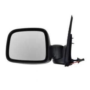 2002, 2003, 2004, 2005, 2006, 2007 Jeep Liberty Side Mirror Power Black Textured Cap New Replacement 02, 03, 04, 05, 06, 07 Liberty Electric Operated Side View Mirror Glass -Replaces Dealer Number 55155843AI, 55155841AG