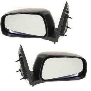 2005-2012 Pathfinder Outside Door Mirrors Manual Textured -Driver and Passenger Set 05, 06, 07, 08, 09, 10, 11, 12 Nissan Pathfinder