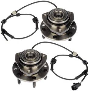 2002-2009 GMC Envoy Front Wheel Bearing Hub -Front with ABS -Pair 2002, 2003, 2004, 2005, 2006, 2007, 2008, 2009 2002-2009 GMC Envoy