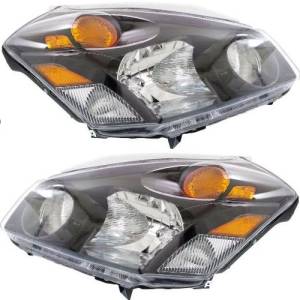 2004, 2005, 2006, 2007, 2008, 2009 Pair of Nissan Quest Headlights -Complete headlight Lens Cover Assembly Replacement Front Headlight 04, 05, 06, 07, 08, 09 Nissan Quest -Replaces Dealer OEM 26060-5Z026, 26010-5Z026
