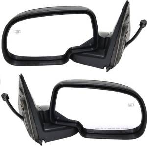 2000 2001 2002 Suburban Side Mirrors Power Heat Light Smooth -Driver and Passenger Set 00, 01, 02 Chevy Suburban