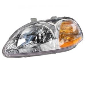 1996 1997 1998 Civic Front Headlight Lens Cover Assembly -Left Driver 96, 97, 98 Honda Civic