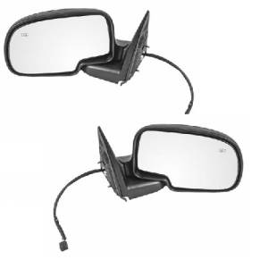2002 Avalanche Side Outside Door Mirrors Power Heat Smooth -Driver and Passenger Set Replacement Set 02 Avalanche Door Mirrors