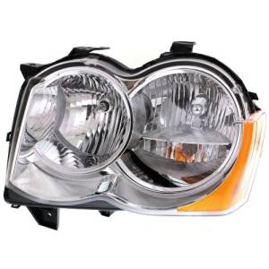 2008 2009 2010 Grand Cherokee Front Headlight Lens Cove Assembly -Left Driver 08, 09, 10 Jeep Grand Cherokee