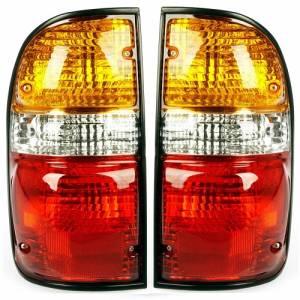 2001-2004 Tacoma Tail Light Rear Brake Lamp -Driver and Passenger Set 01, 02, 03, 04 Toyota Tacoma New Replacement Stock Brake Lamp Lens Cover -Replaces Dealer OEM 81560-04060