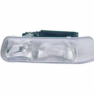 1999, 2000, 2001, 2002 Chevy Silverado Headlight Assembly New Replacement Stock Headlamp Lens Cover For 1500, 2500, 3500 Silverado 99, 00, 01, 02 -Replaces Dealer OEM 16526133