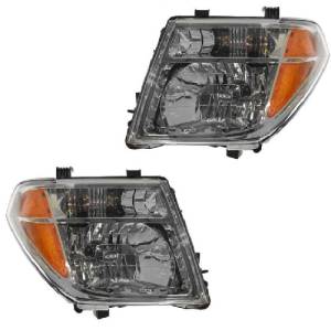 2005, 2006, 2007 Pathfinder Front Headlight Lens Cover Units -Driver and Passenger Set New Replacement 05, 06, 07 Nissan Pathfinder Headlight And Headlamp -Replaces Dealer OEM 26060-EA525, 26010-EA525