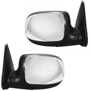 2000, 2001, 2002, 2003, 2004, 2005, 2006 Chevy Suburban Manual Mirror New Replacement Door Mirrors Suburban 00, 01, 02, 03, 04, 05, 06 Driver and Passenger Set -Replacement Suburban Side View Mirror Built To OEM Specifications
