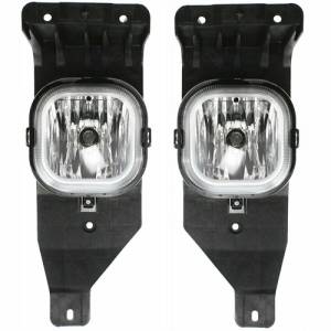 2005 Ford Excursion Fog Lights New Replacement Driving Lamps Front Bumper Mounted Lens Cover Assemblies For Your 05 Excursion -Replaces Dealer OEM 6C3Z 15200 BA, 6C3Z 15200 AA