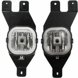 2001, 2002, 2003, 2004 Ford F250 F350 F450 Fog Lights New Replacement Front Bumper Mounted Driving Lamp Lens Assemblies For Your 01, 02, 03, 04 Ford Super Duty Pickup Truck -Replaces Dealer OEM 3C3Z1 5200 BA, 3C3Z1 5200 AA