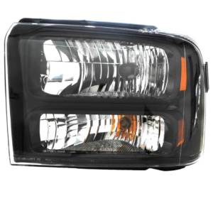 2005 Ford Excursion Front Headlight with Black Trim -L Driver