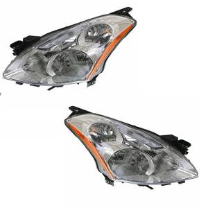 2010, 2011, 2012 Nissan Altima Sedan Front Headlight Lens Cover Assemblies New Replacement 10, 11, 12 Altima Front Headlamp Lenses Lens Covers -Replaces Dealer OEM 26060-3TA0A, 26010ZX00A