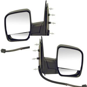 2002-2007 Ford Econoline Mirror Power Dual Glass -Pair 2002, 2003, 2004, 2005, 2006, 2006, 2007 Ford Econoline