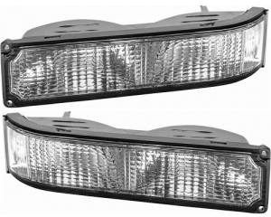 1992-1999 Chevy Suburban Park Signal Lights W/Sealed Beam -Driver and Passenger Set 92, 93, 94, 95, 96, 97, 98, 99 Chevy Suburban