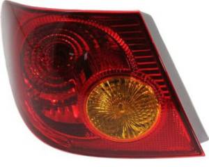 2003, 2004 Toyota Corolla Tail Light Lens Assembly Replacement New Driver Side Brake Lamp Lens Rear Stop Light Cover 03, 04 Corolla -Replaces Dealer OEM 81560-02200