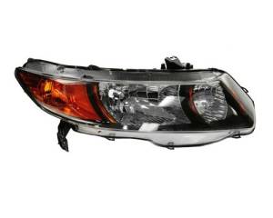 2006-2009 Civic Si Coupe Front Headlight Lens Cover Assembly -Right Passenger 06, 07, 08, 09 Honda Civic Si
