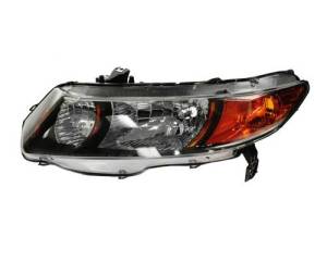 2006-2009 Civic Si Coupe Front Headlight Lens Cover Assembly -Left Driver 06, 07, 08, 09 Honda Civic Si