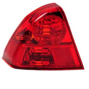 2003, 2004, 2005 Honda Civic Tail Light Lens Assembly New Left Driver Side Tail Lamp Rear Stop Lens Cover For Your 03 04 05 Civic 4 Door Sedan -Replaces OEM 3551-S5B-A01, 33551-S5D-A51