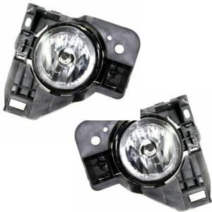 2009, 2010, 2011, 2012, 2013, 2014 Nissan Maxima Fog Lights New Replacement Maxima Driving Lamp Covers Front Bumper Mounted Fog Lamp Lens Assemblies With Bracket 09, 10, 11, 12, 13, 14 Maxima -Replaces Dealer OEM 26915-9N00A, 26155-9B91D, 26910-9N00A, 261