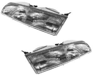 1998-2011 Pair Set Ford Crown Victoria Front Headlight Replacement lens unit brand new replacement 1992, 1993, 1994, 1995, 1996, 1997 Crown Victoria -Replaces Dealer Number F2AZ 13008 B, F2AZ 13008 A