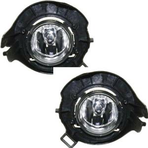 2005-2009 Frontier with Painted Bumper Front Fog Light Driving Lamp -Driver and Passenger Set 05, 06, 07, 08, 09 Nissan Frontier