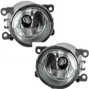 2005-2009 Frontier Fog Lights with Straight Lens -Universal Fit SET 05, 06, 07, 08, 09 Nissan Frontier 