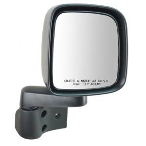 2003, 2004, 2005, 2006 Jeep Wrangler Mirror New Right Passenger Side Mirror For Rear View Outside Door On Your Wrangler -Replaces Dealer OEM 55395060AD, 55395060AB, 55395066AB