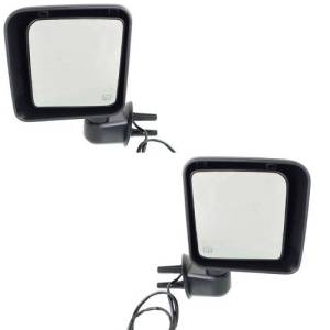 2015, 2016, 2017 Jeep Wrangler Mirror New Driver and Passenger Set Side Mirrors Power Heated For Rear View Outside Door On Your Wrangler -Replaces Dealer OEM 5VJ77DX8AB, 5VJ76DX8AB